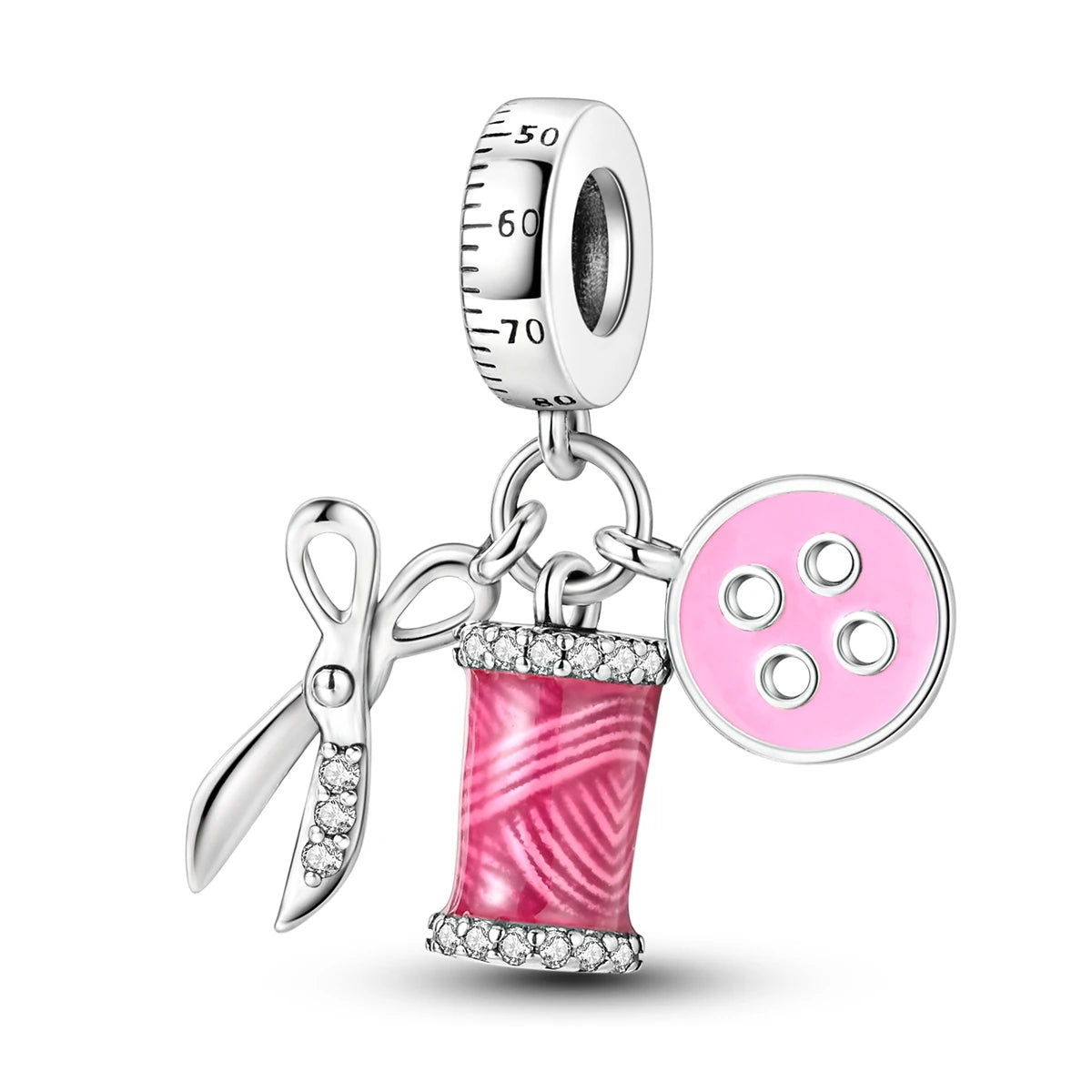 925 Silver Charms Skirt Ballet Shoes Pink Pendants Fit Original Bracelet Beads Diy For Woman Jewelry - élise & madelyn
