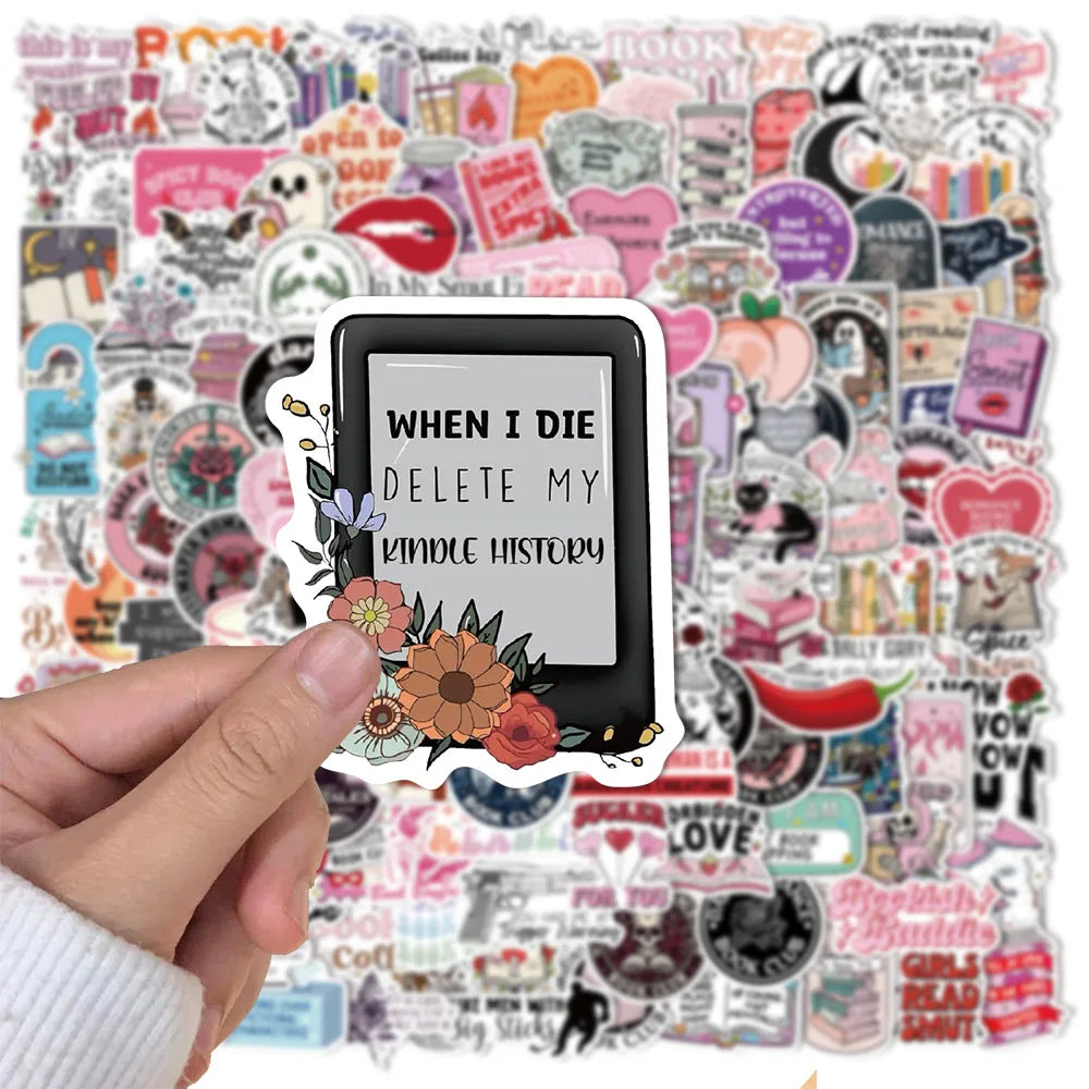 50/150PCS Romantic Reading Style Graffiti Star Covering Cartoon Stickers DIY Notebook Waterproof Stickers - élise & madelyn