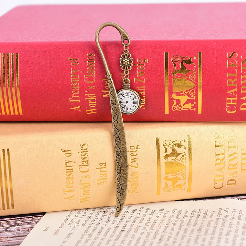 Funny Clock Metal Bookmarks Vintage Retro Tower Book Marker Paper Clips For Kids Gift Stationery Student Gift - élise & madelyn