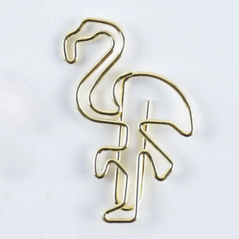 10pcs/set Metal Paperclips Multiple Cartoon Heart Animal Styles Paper Clip Book Scrapbook Planner Page Bookmark Binder Clip - élise & madelyn