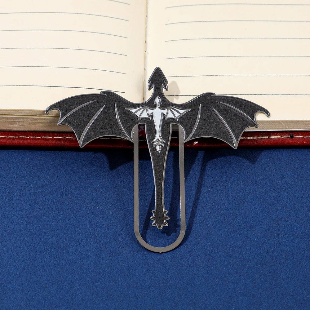 Creative Dragon Metal Bookmark Fantasy Animal Shaped Book Clip for Book Lovers Students Novelty Reading Accessory Stationery Gif - élise & madelyn