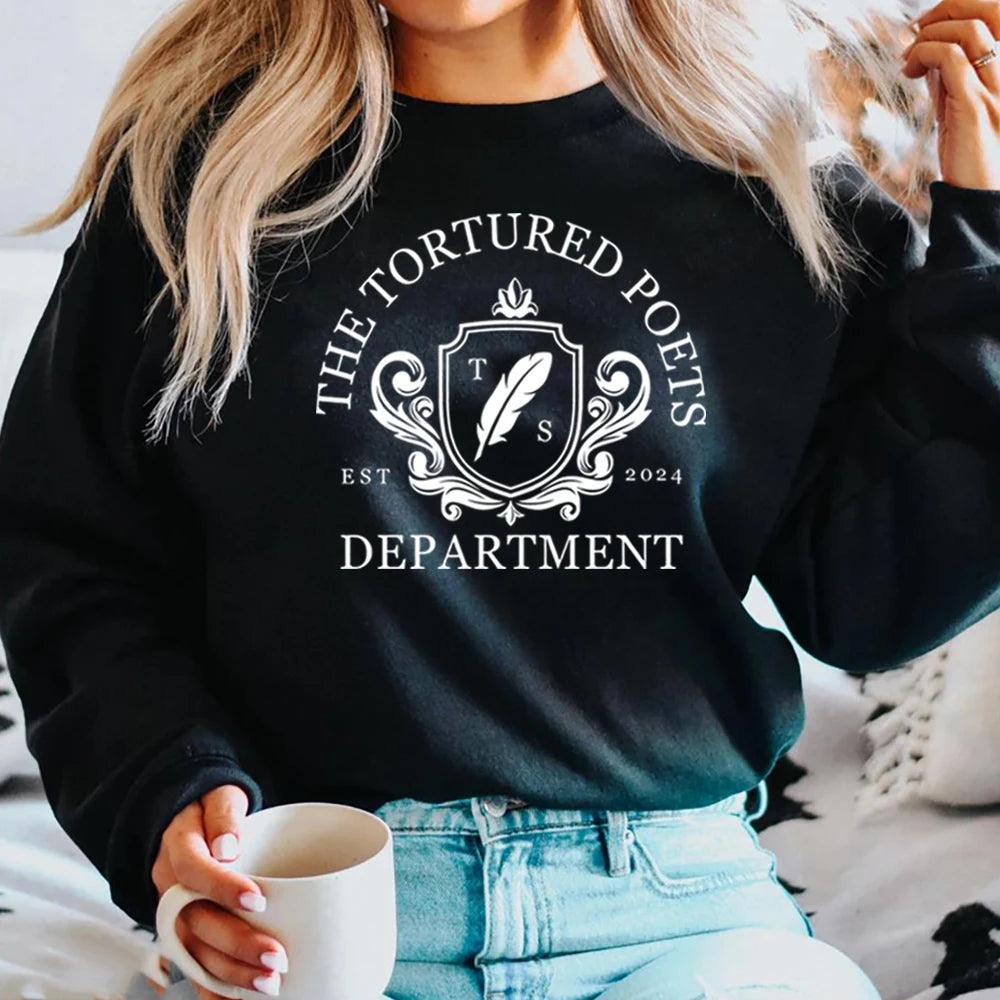 The Tortured Poets Department Sweatshirt New Music Album Shirt TTPD Hoodie All's Fair in Love and Poetry Crewneck Sweatshirts - élise & madelyn