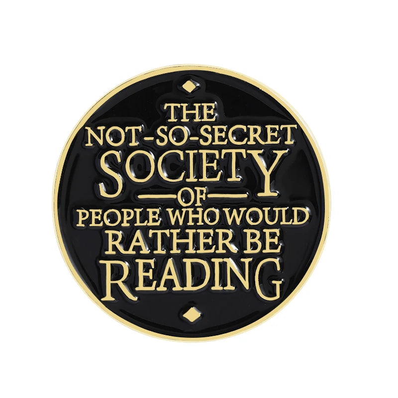 Book Lover Series Enamel Pins Certified Book Addict Violent Litle Thing Brooches Lapel Badge Jewelry Gifts for Bookworm Friends