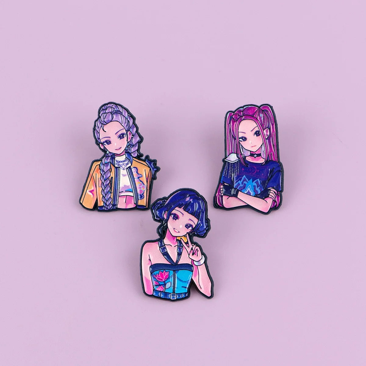 Anime Girl Enamel Pin