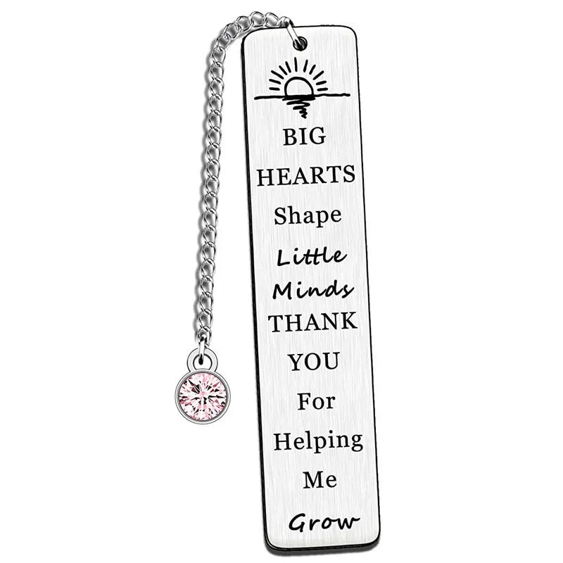Stainless Steel Bookmark Graduation Season Gift Laser Engraving Thank You Teacher's Day Commemorative Gifts Christmas Metal - élise & madelyn