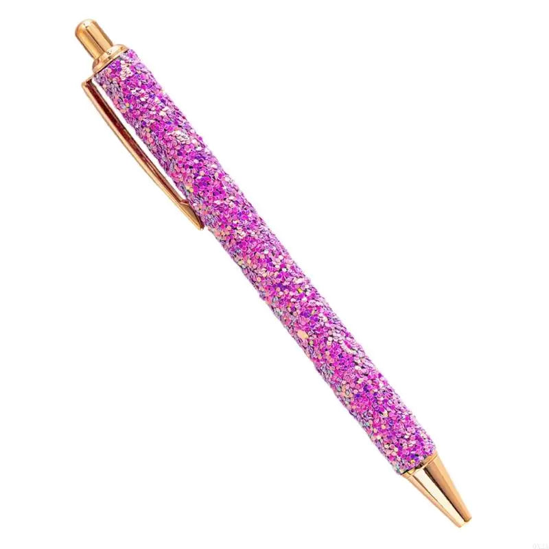 QX2A Fancy Pen for Women Girl Colorful Ballpoint Pen Sequins Journaling Pen - élise & madelyn