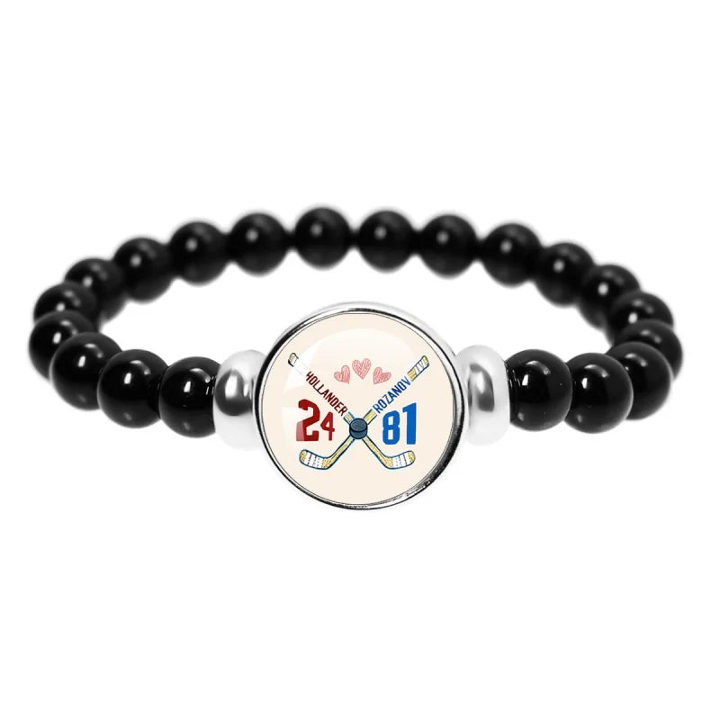 Book Boyfriend Bracelet – Black Bead Reader Accessory