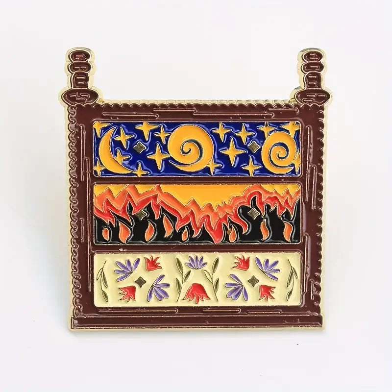 Fantasy Night Court Dresser Enamel Pin – Bookish Fandom Badge Inspired by Popular Fae Series