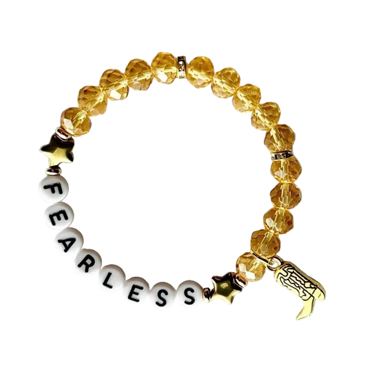 Fearless Friendship Bracelet Fearless Inspired Cowboy Boot Charm Bracelet Taylor Jewelry Taylor Merch Taylor Gift Ideas - élise & madelyn