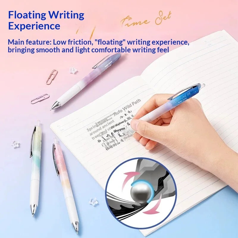 Pentel Oil-based Ballpoint Pen FLOATUNE Skyly Design Limited 0.5mm Black Ink Writing Gel Pen Student Office Stationery Japan