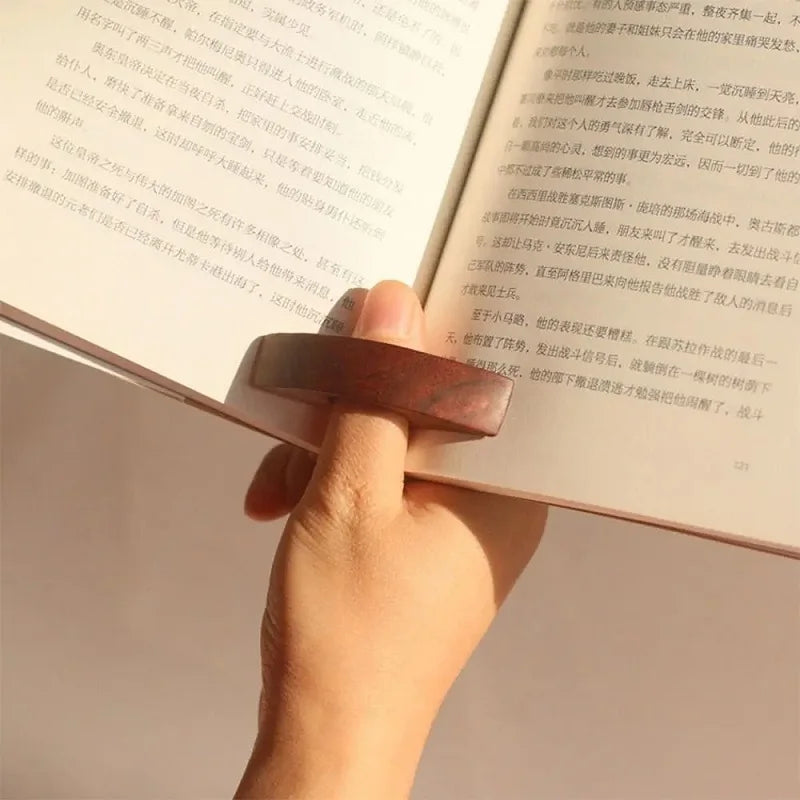 Wooden Thumb Page Holder | One-Handed Reading Aid