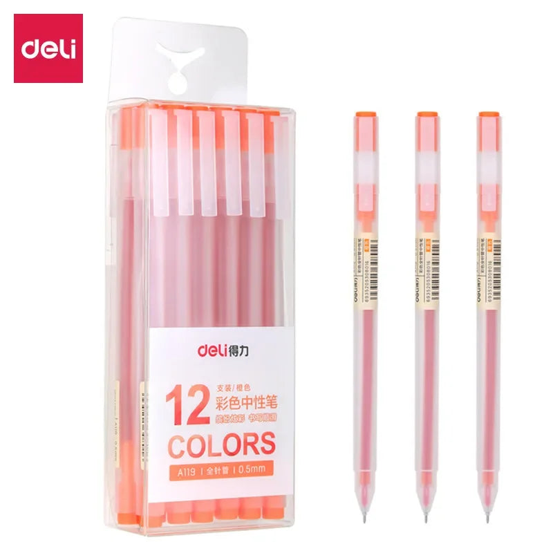 9/12 PCS Set Kawaii Color Gel Pen Set 0.5mm Ballpoint Pen for Diary School Stationery - élise & madelyn