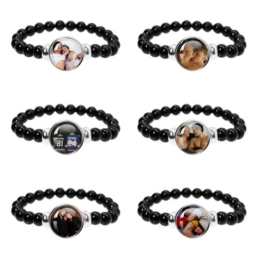 Book Boyfriend Bracelet – Black Bead Reader Accessory