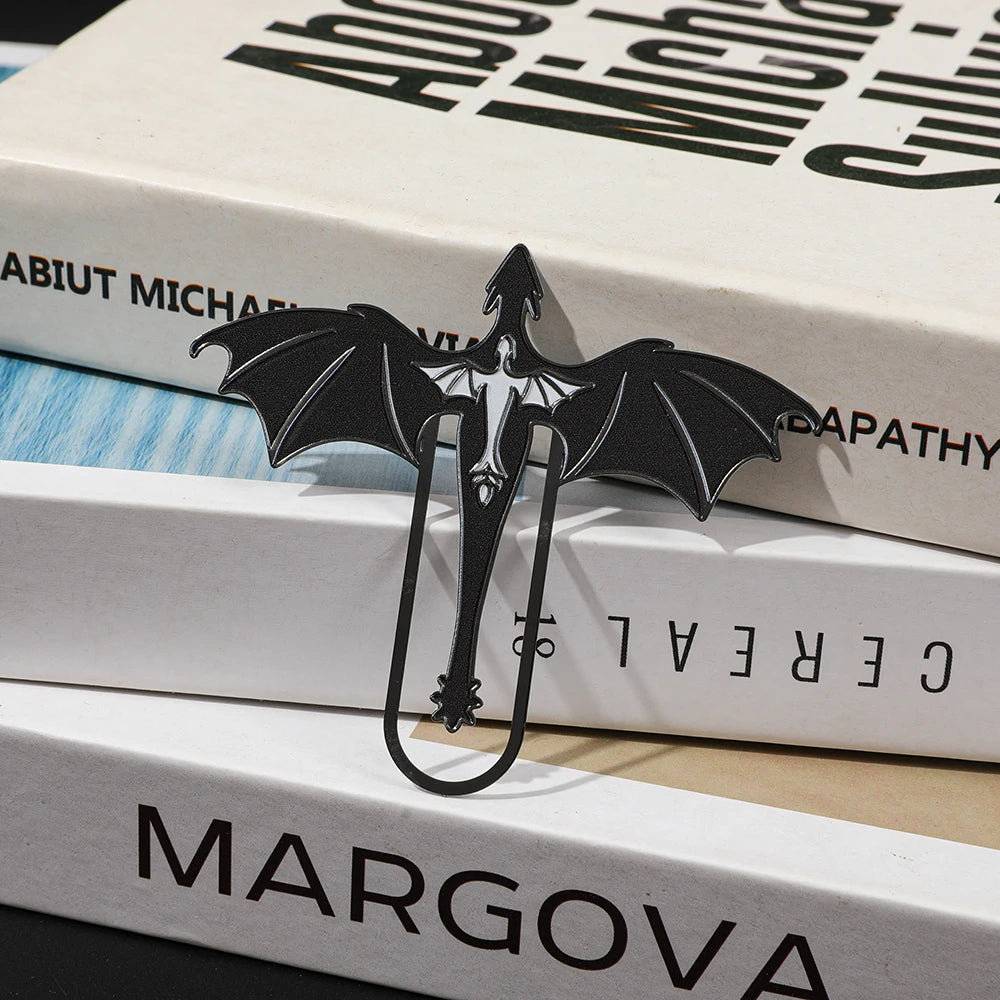 Creative Dragon Metal Bookmark Fantasy Animal Shaped Book Clip for Book Lovers Students Novelty Reading Accessory Stationery Gif - élise & madelyn