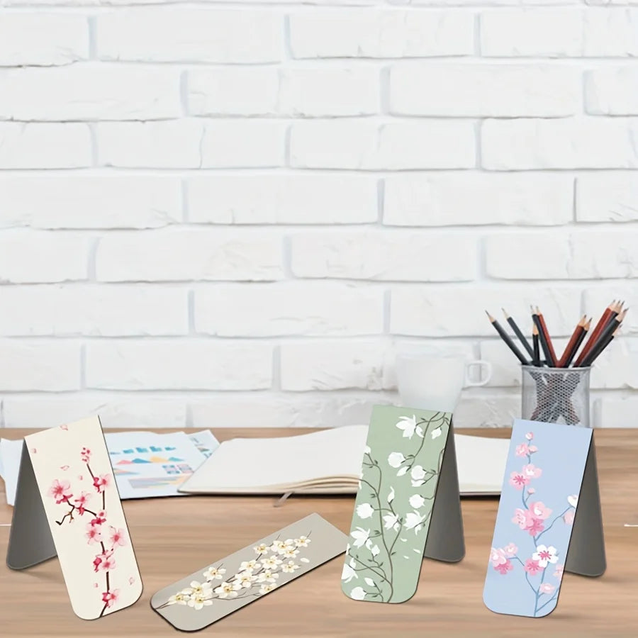 12pcs Magnetic Bookmarks For Women Flower Planner Magnetic Bookmark Assorted Book Magnets Page Markers Clip Magnetic Bookmarks - élise & madelyn