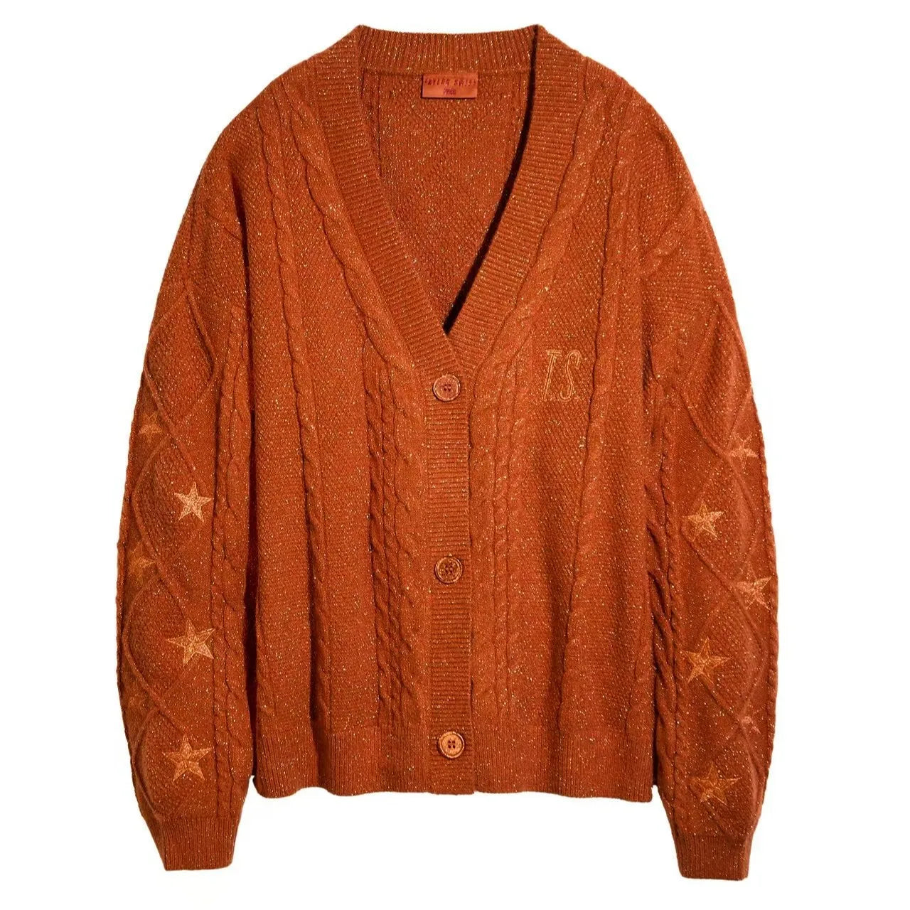T.S. TLOAS Star Cardigan – Cozy Embroidered Knit (Dupe Inspired) - élise & madelyn