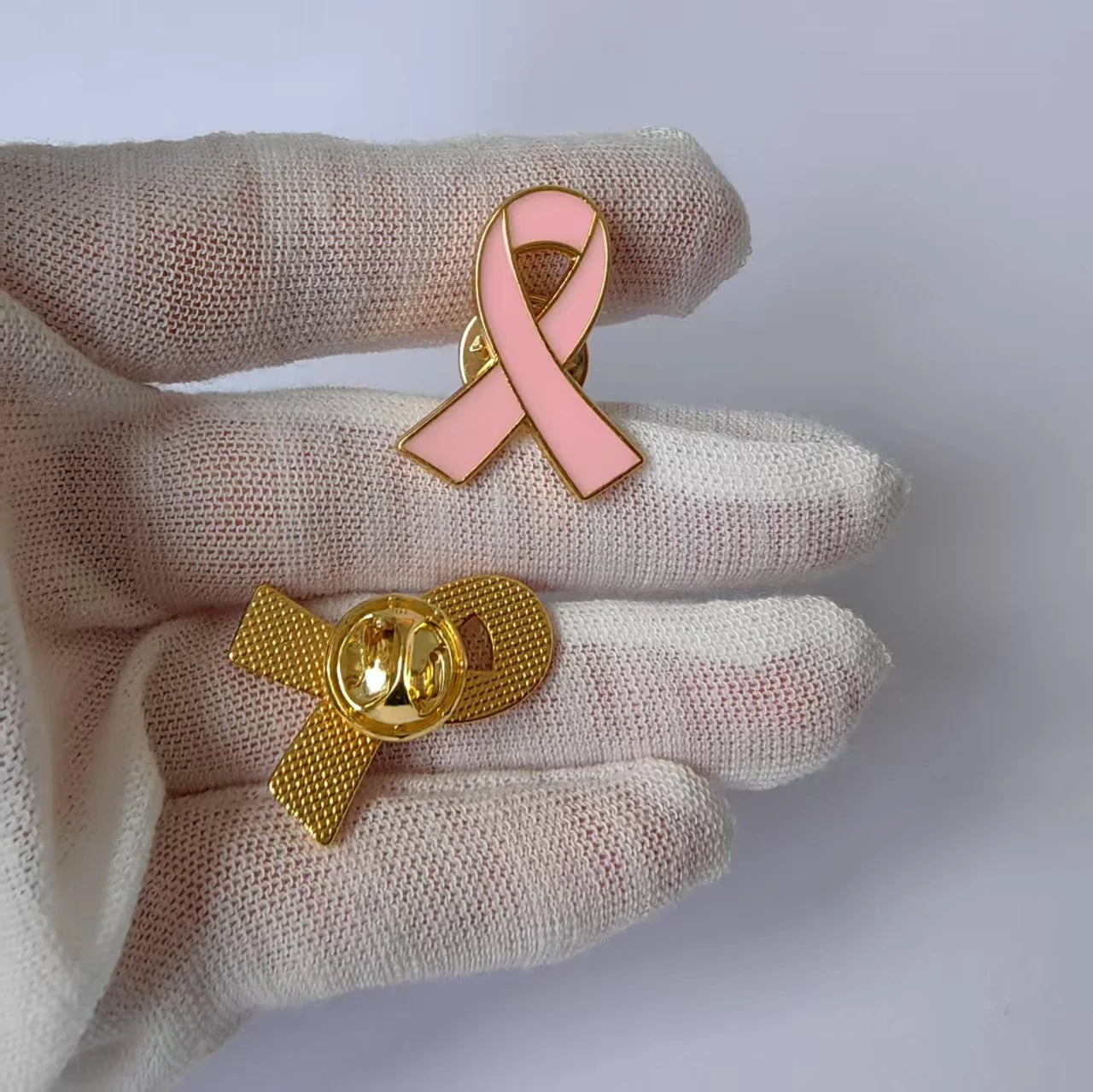 Awareness Ribbon Enamel Pin – Breast Cancer & Multi-Color Support Brooch (Pink, Purple, Blue & More)