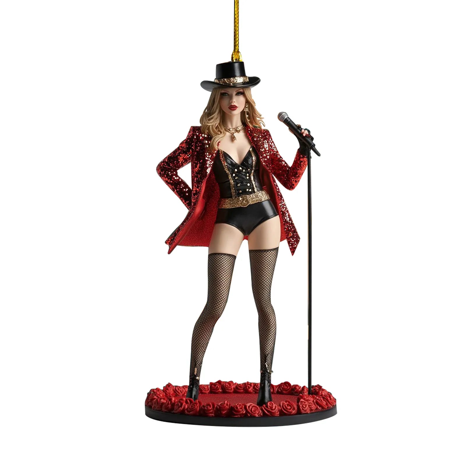 Pop Star Holiday Acrylic Ornaments – 2D Christmas Tree Hanging Decor - élise & madelyn
