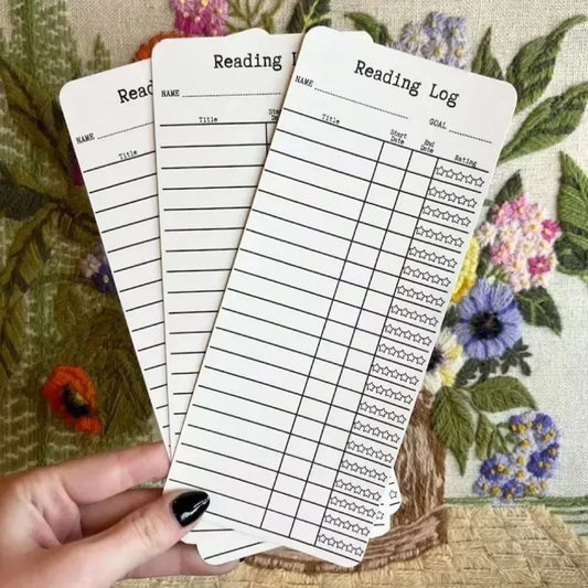 20Pcs Reading List Bookmark DIY Blank Bookmarks Personal Library Cards Reading Log Bookmark Perfect Gift for Reading Lovers - élise & madelyn