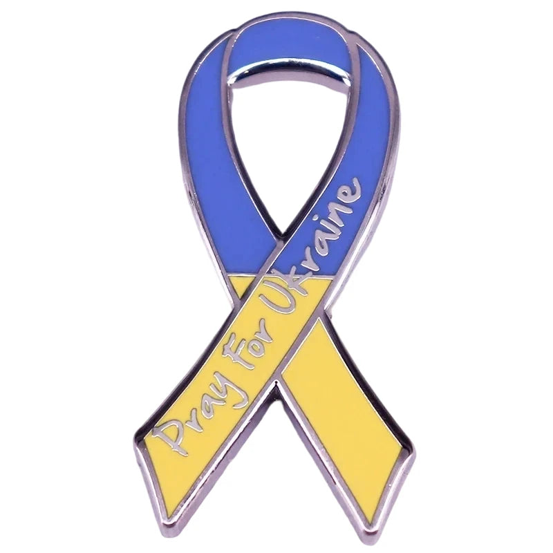 Colorful Ribbon Enamel Pin Disease Awareness Ribbon Badge Mental Health Jewelry Backpacks Hats Jeans Decorative
