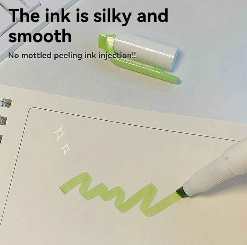 5/15PC Fluorescent Pen Set Student Marking Stroke Key Marking Pen High Beauty Color Handbook Pen Batch - élise & madelyn