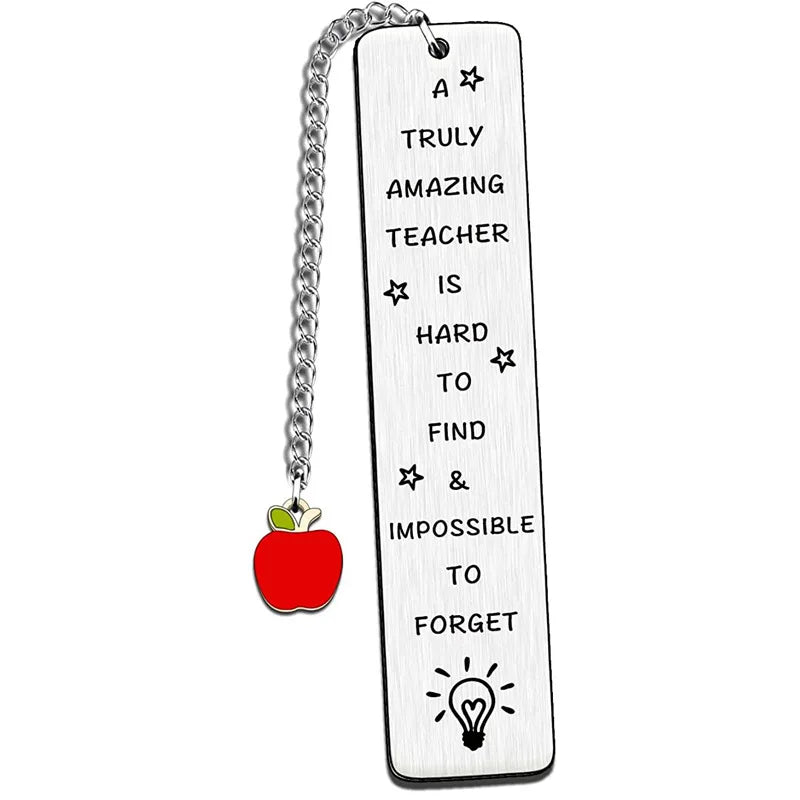 Stainless Steel Bookmark Graduation Season Gift Laser Engraving Thank You Teacher's Day Commemorative Gifts Christmas Metal - élise & madelyn