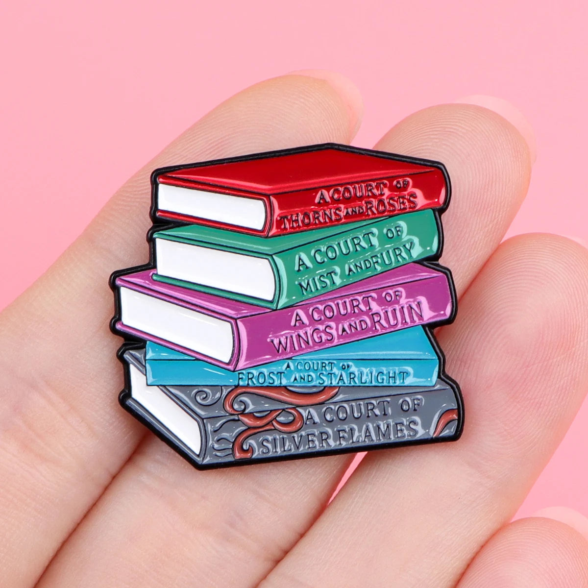 Books Collection Enamel Pin