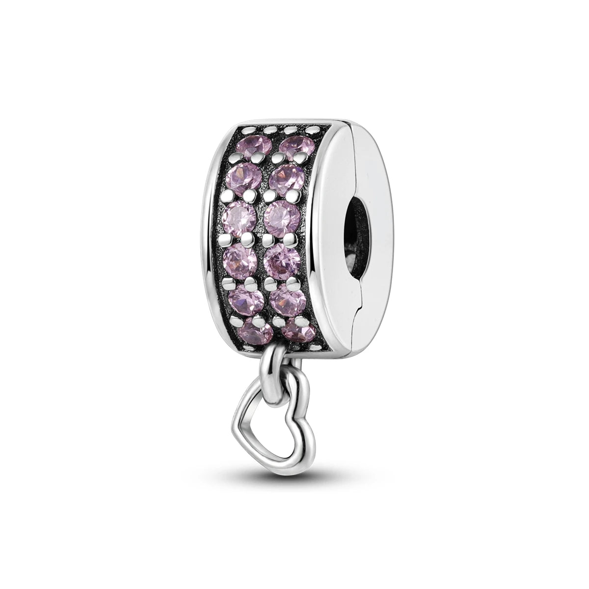 Charms Fit Original Beads 925 Sterling Silver Clip Charms Zircon Silicone Spacer Beads fit Bracelet Women DIY Gift - élise & madelyn