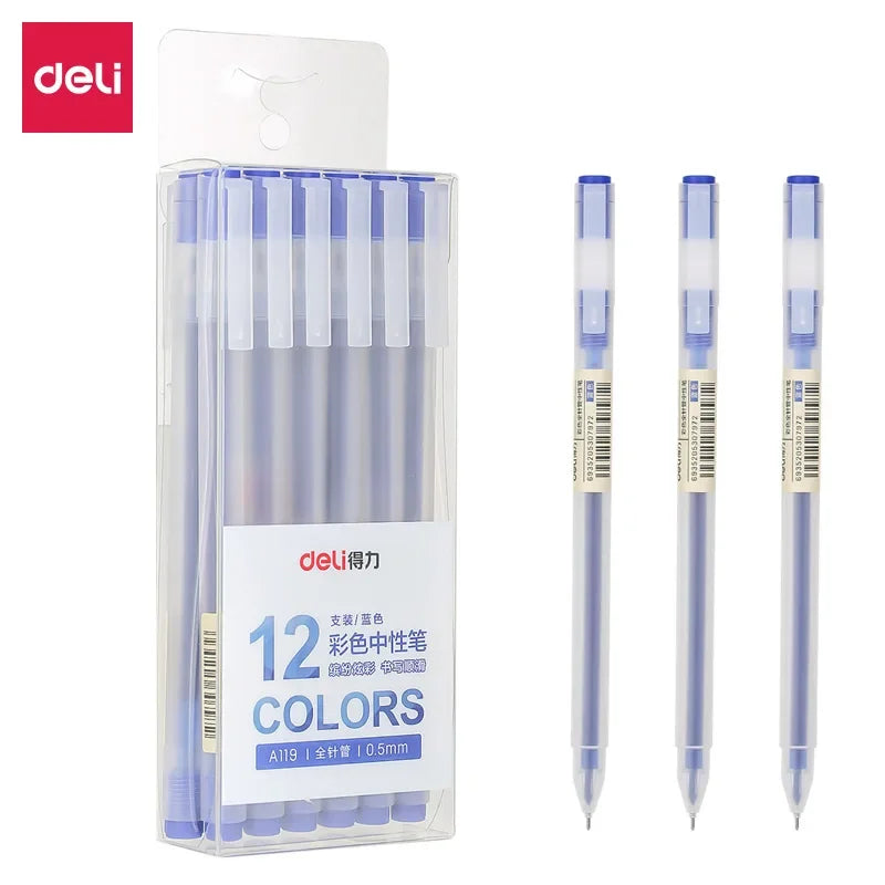 9/12 PCS Set Kawaii Color Gel Pen Set 0.5mm Ballpoint Pen for Diary School Stationery - élise & madelyn
