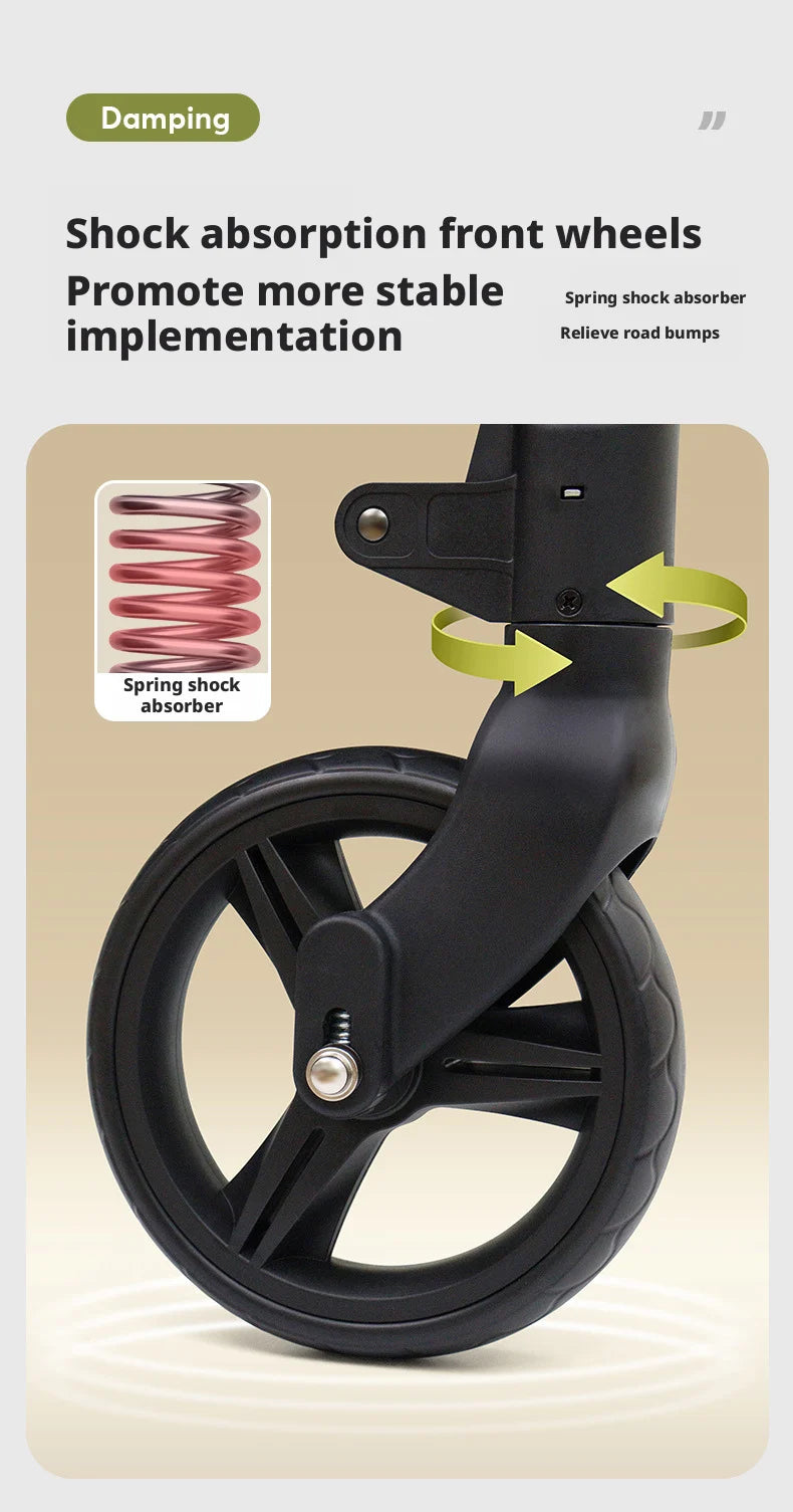 Lightweight Twin/Quad Travel Stroller – Foldable Sit & Recline Design