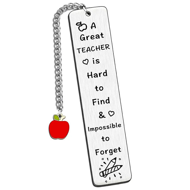 Stainless Steel Bookmark Graduation Season Gift Laser Engraving Thank You Teacher's Day Commemorative Gifts Christmas Metal - élise & madelyn