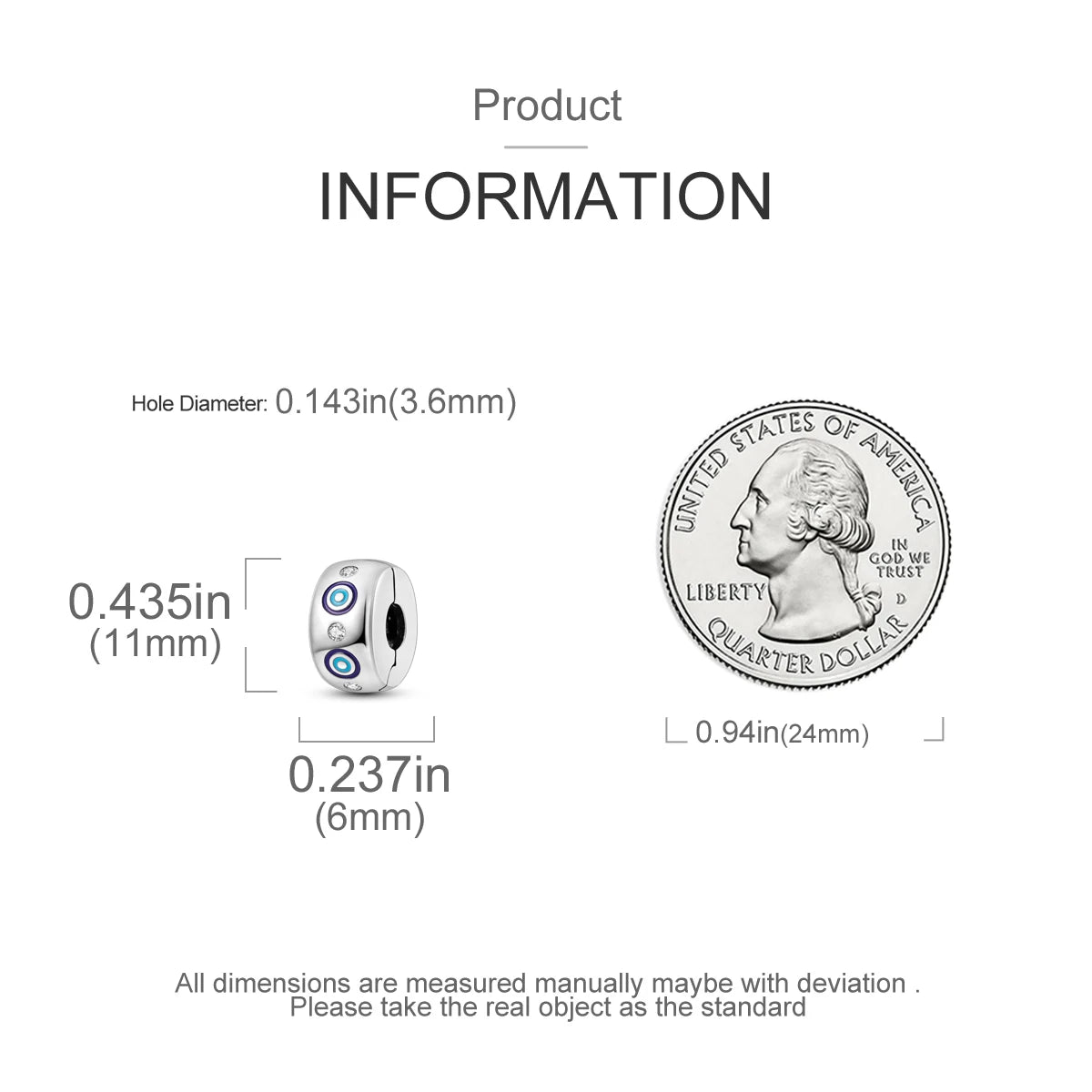 Charms Fit Original Beads 925 Sterling Silver Clip Charms Zircon Silicone Spacer Beads fit Bracelet Women DIY Gift - élise & madelyn