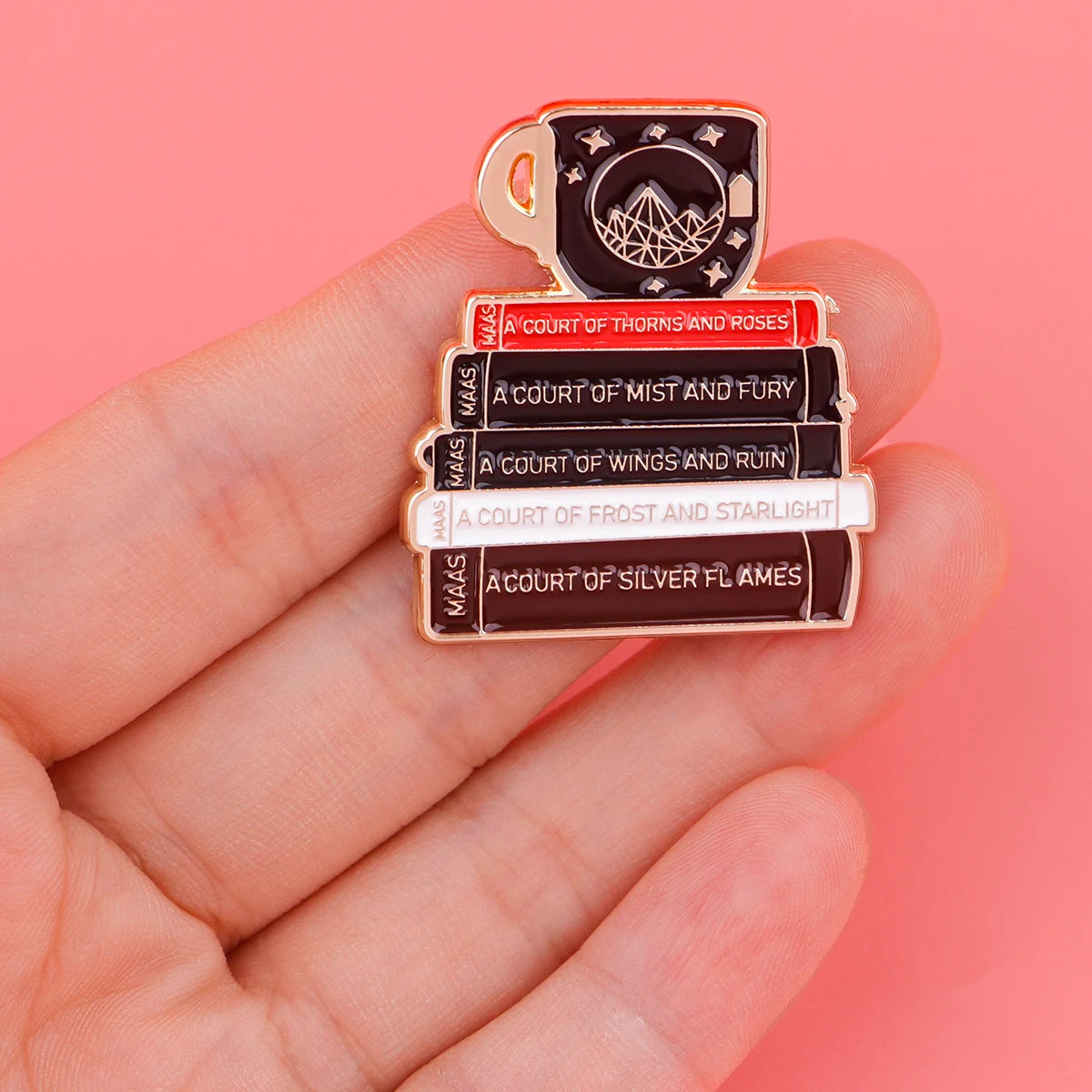 Books Collection Enamel Pin