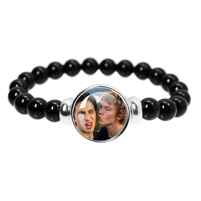 Book Boyfriend Bracelet – Black Bead Reader Accessory