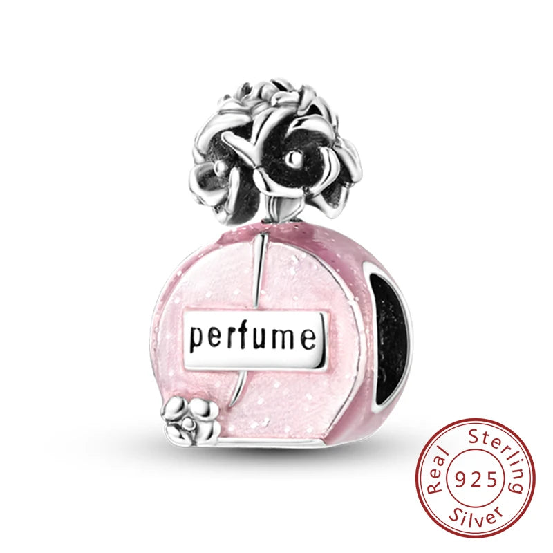 Fit Original 925 Sterling Silver Charms Beads Wine Glass Coffee Cup Charms Pendant For Women Bracelet Charms DIY Jewelry Gift - élise & madelyn