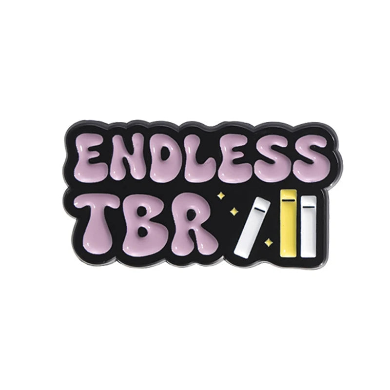 Book Lover Series Enamel Pins Certified Book Addict Violent Litle Thing Brooches Lapel Badge Jewelry Gifts for Bookworm Friends