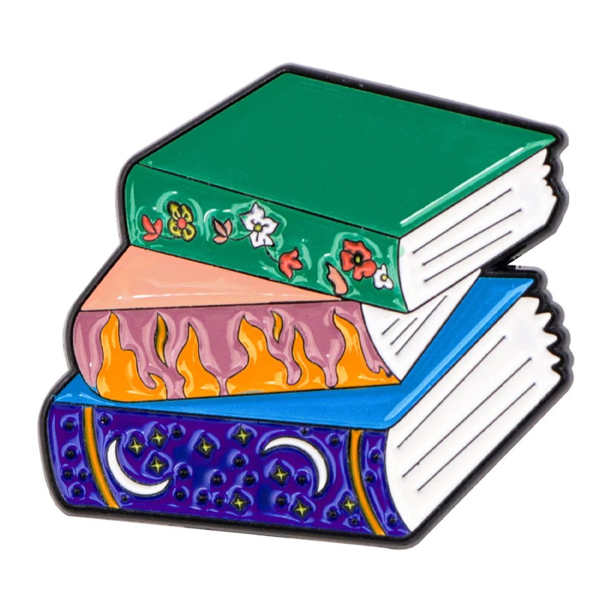Books Collection Enamel Pin