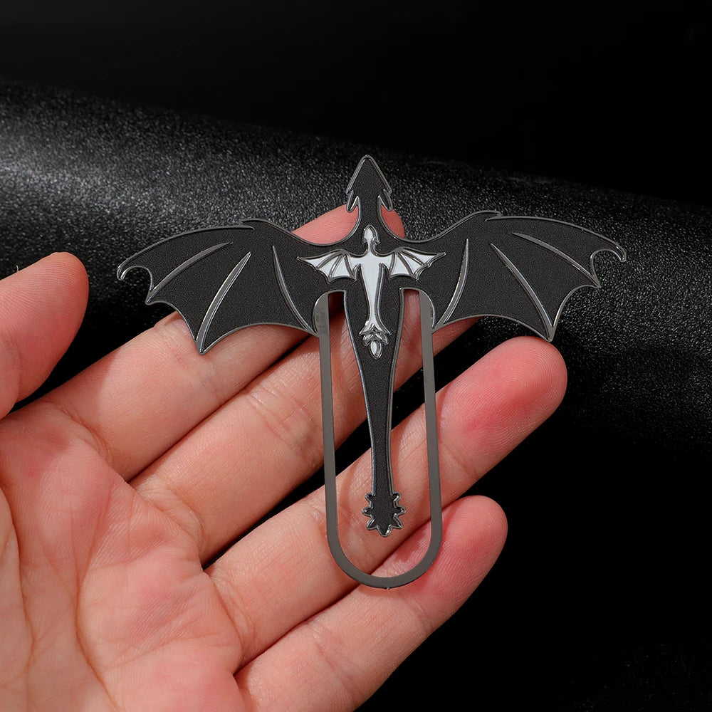 Creative Dragon Metal Bookmark Fantasy Animal Shaped Book Clip for Book Lovers Students Novelty Reading Accessory Stationery Gif - élise & madelyn