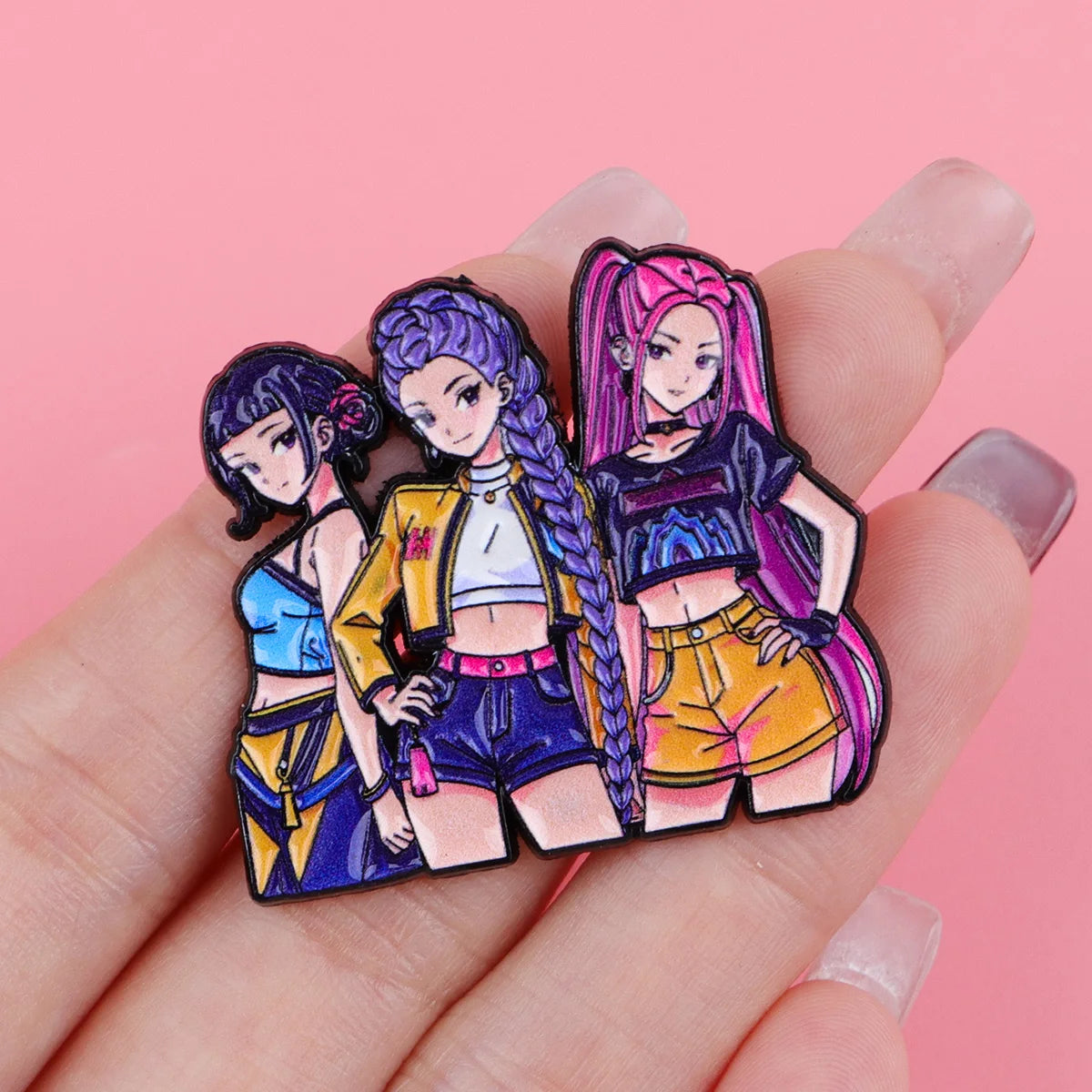 Anime Music Girl Enamel Pin