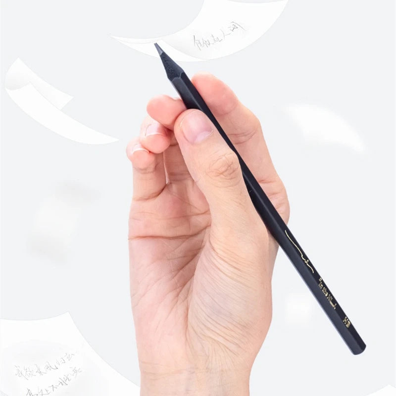 Black Wood Graphite Pencil Set HB 2B Black Lead Office Writing Pencil 10pcs Pack Gift Stationery - élise & madelyn