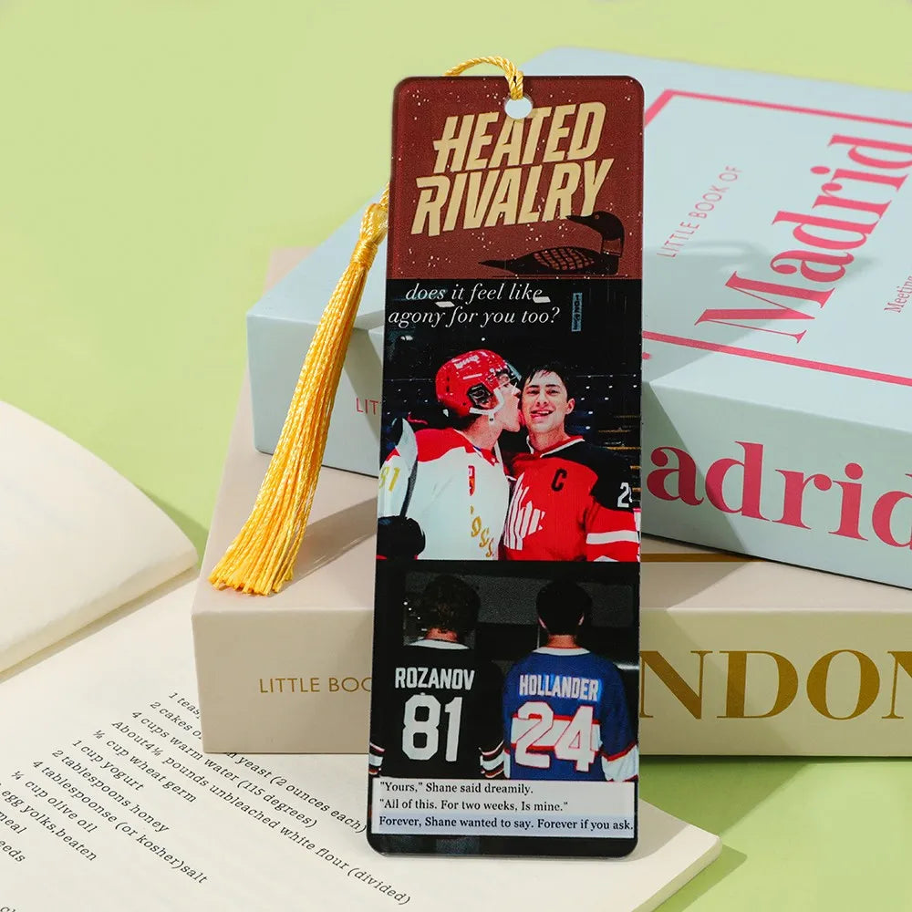 Hockey Romance Bookmark Set – Jersey Number Page Markers (Set of 1/4/5)