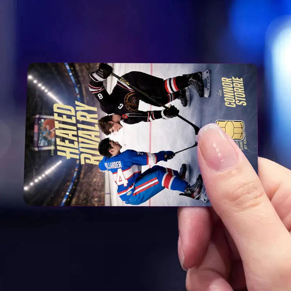 TV Series H-Heated Rivalry Anime 4pcs 1Set Funny Shell On Off Ultra Thin No Fade Sticker Skin Cover Film for Debit Credit Card