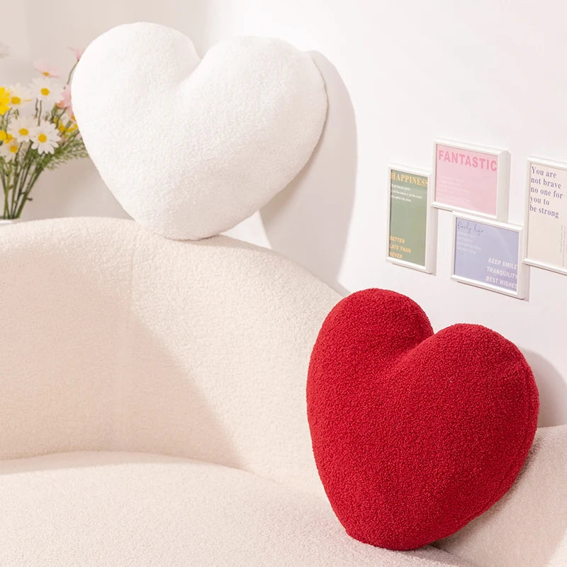 Red Love Heart Shape Throw Pillow Cushion Stuffed Plush Doll Kids Toy Lover Gift Sofa Car Home Decor Wedding Party Decoration - élise & madelyn