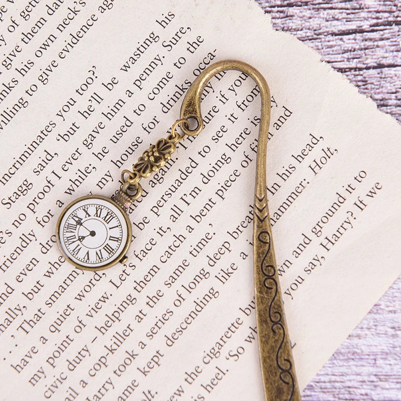 Funny Clock Metal Bookmarks Vintage Retro Tower Book Marker Paper Clips For Kids Gift Stationery Student Gift - élise & madelyn