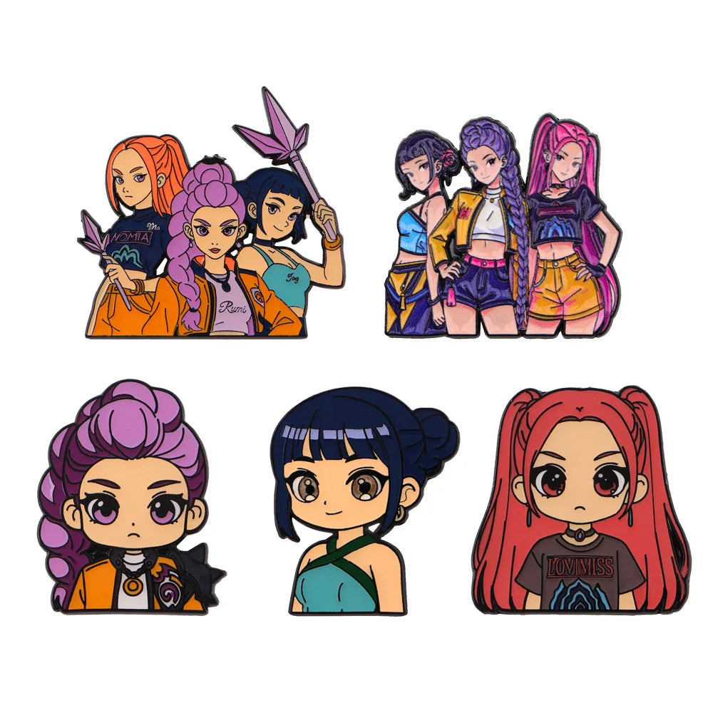 Anime Music Girl Enamel Pin