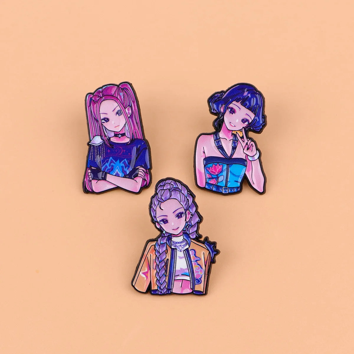 Anime Girl Enamel Pin