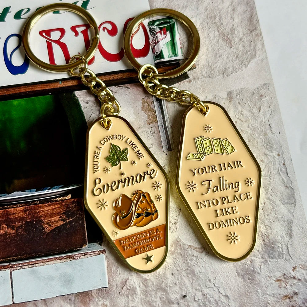 Music Singer Keychain Motel Key Chain Fashion Accessory - élise & madelyn