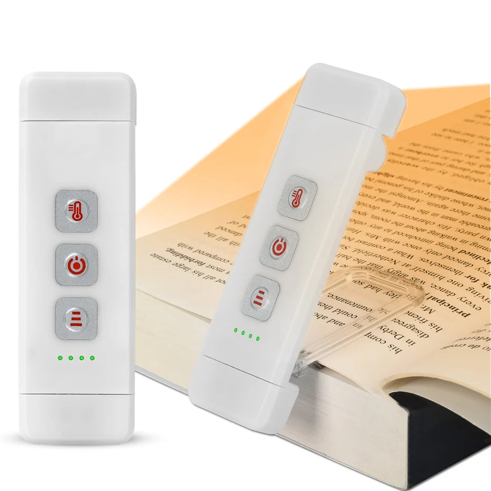Clip-on Bookmark Book Light With Timer USB Rechargeable Reading Light Mini Led Read Light Portable Bedside Desk Light Read Lamp - élise & madelyn