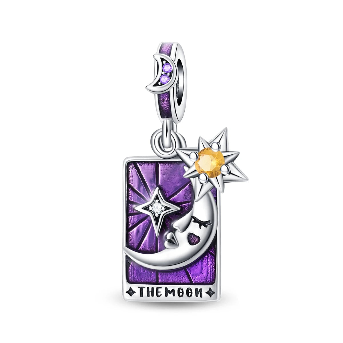 Silver 925 Original Charms Tarot Card Sun Love Fit Bracelet Making For Woman Jewelry - élise & madelyn