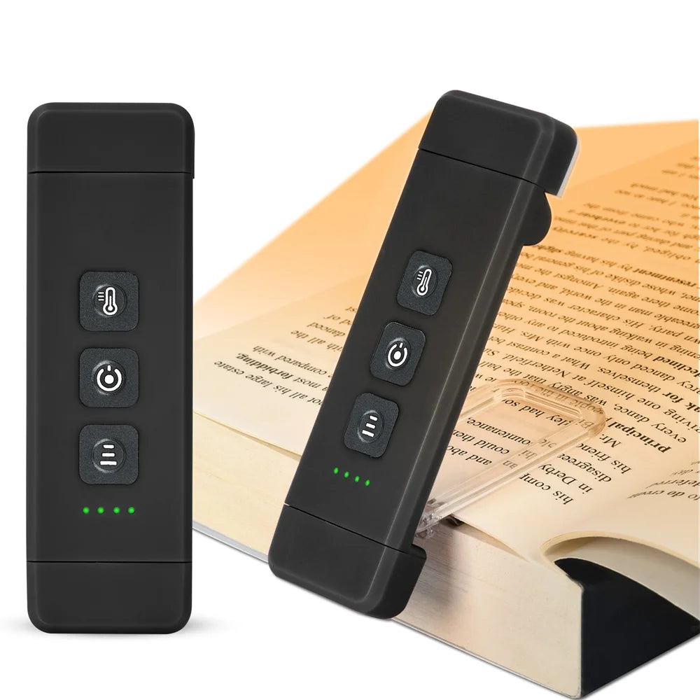 Clip-on Bookmark Book Light With Timer USB Rechargeable Reading Light Mini Led Read Light Portable Bedside Desk Light Read Lamp - élise & madelyn